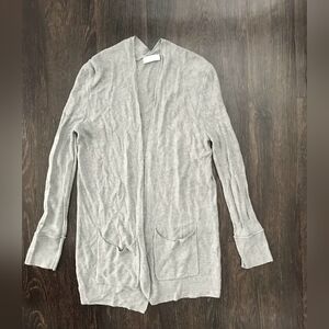 OAK + FORT Gray Knit Cardigan Relaxed Fit